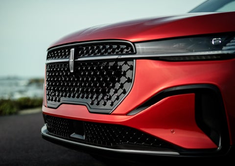 The sleek grille of a 2024 Lincoln Nautilus® SUV with the available Jet Appearance Package makes a bold statement. | Astro Lincoln in Pensacola FL